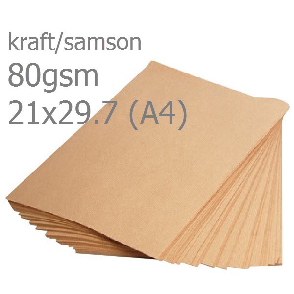 

Kertas Samson Kraft 80gr - 21x29.7 (A4)