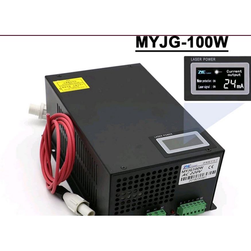 Power supply laser co2 100W power supply mesin laser co2 100w