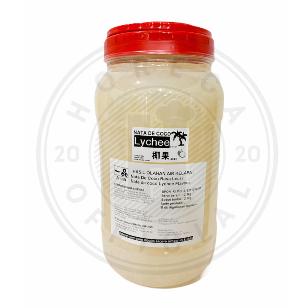 

Nata De Coco Rasa Leci 3,3 kg / Nata De Coco Lychee Flavour 3,3kg