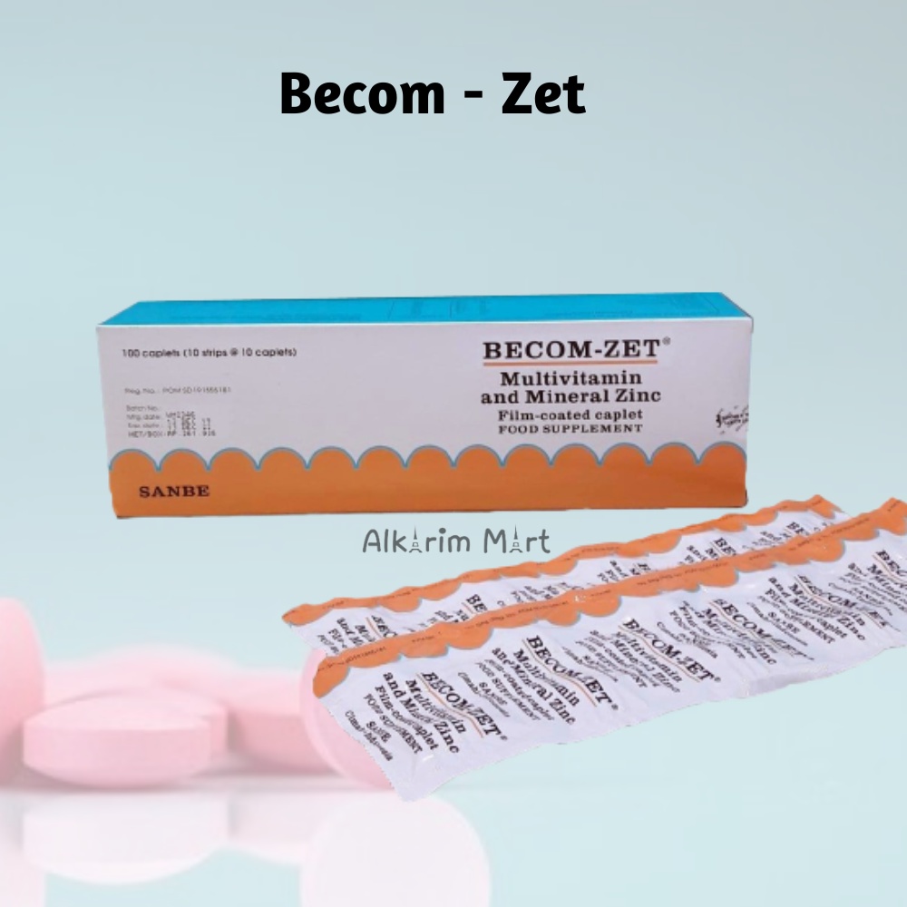 Becom Zet Cap - 10 Tablet - Suplemen Multivitamin Vitamin