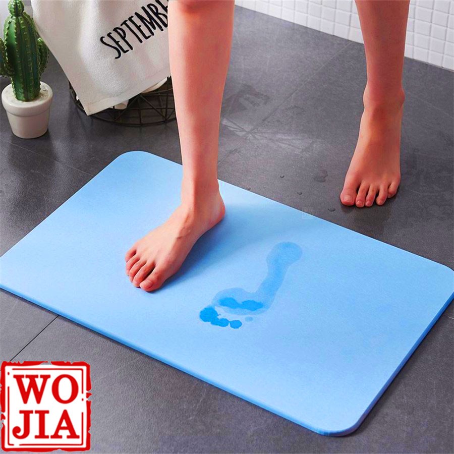 Keset Diatomite Cepat Kering Anti Bau Slip Bath Mat Kaki Kamar Mandi