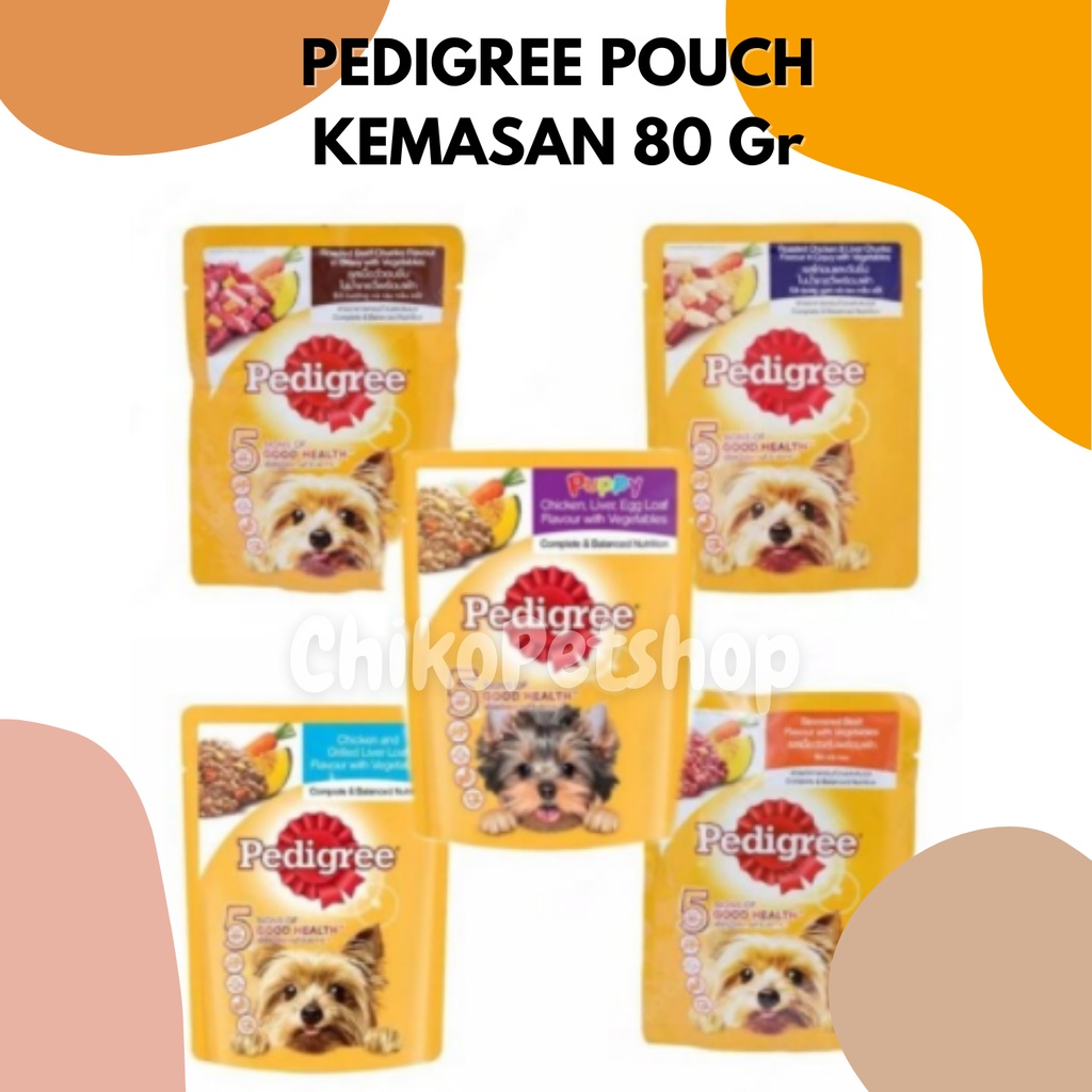 PEDIGREE® Pouch Kemasan 80g Makanan Anjing Basah WET FOOD