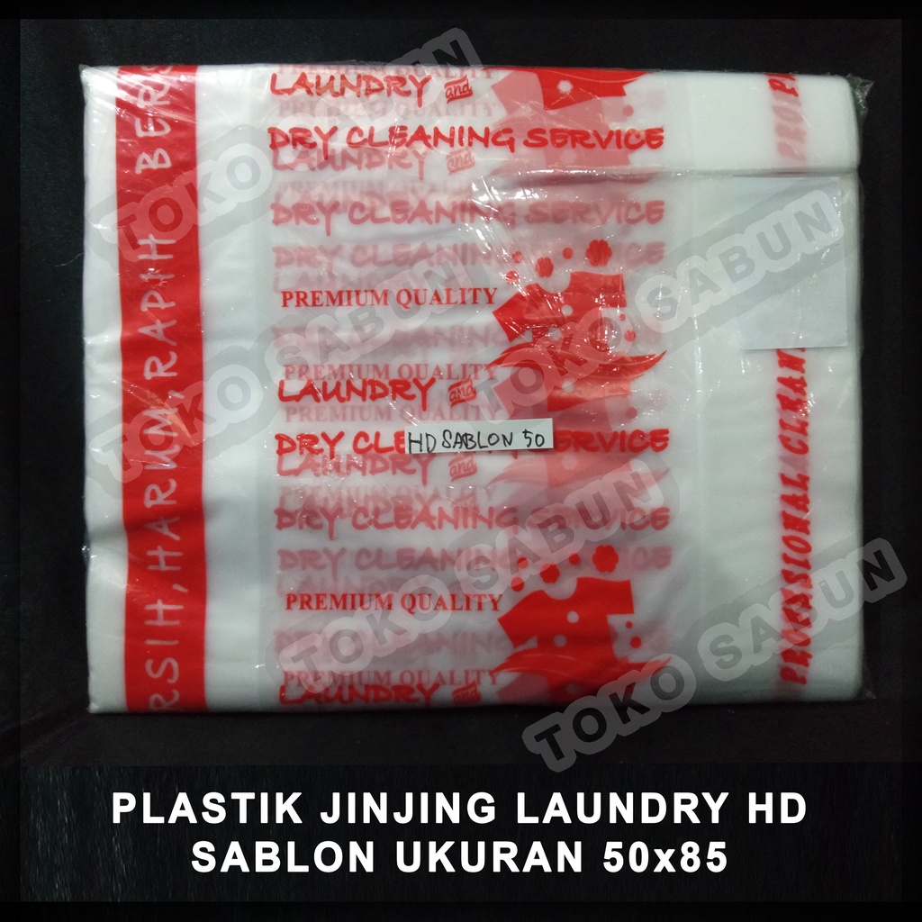 Plastik Jinjing 3 Jari Laundry Sablon 1 KG