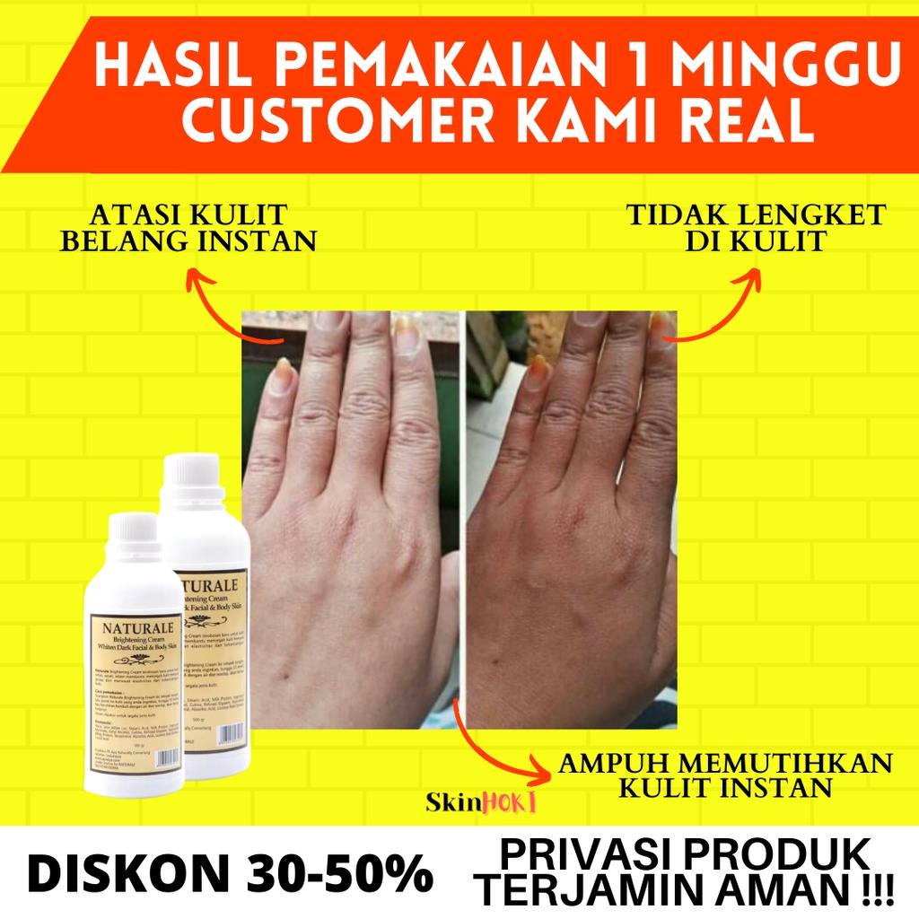 BLEACHING PEMUTIH KULIT PEMUTIH BADAN PERMANEN BLEACHING NATURALE 500gr PENGHILANG FLEK HITAM BPOM ORIGINAL