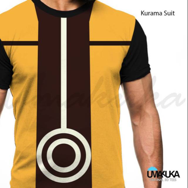 Kaos Kurama Suit baju kostum karakter film kartun anime Naruto shippuden komik manga Umakuka 3d