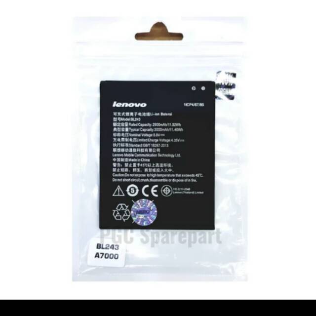 Batrei batreiy lenovo a7000 BL243 original