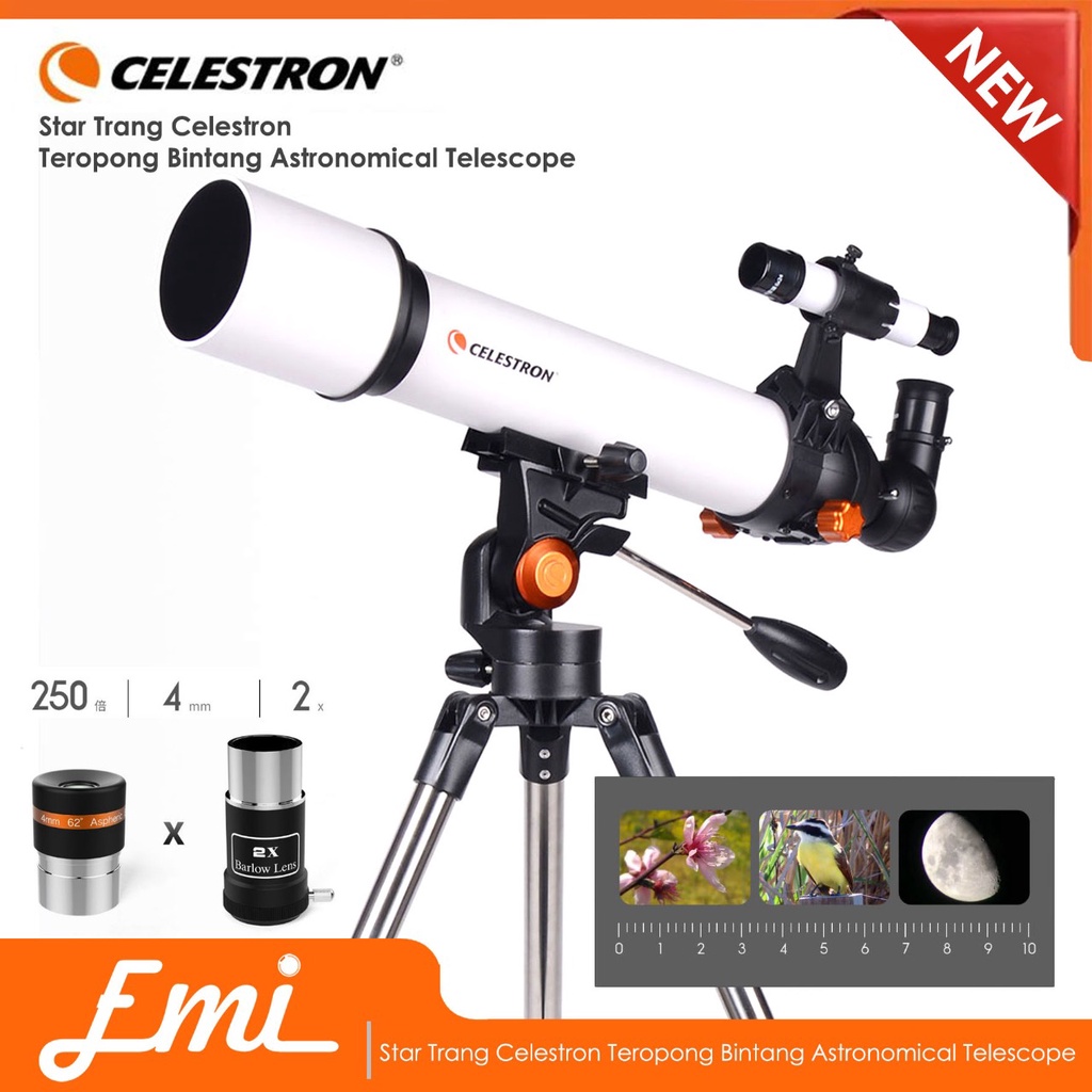 Star Trang Celestron Teropong Bintang Astronomical Telescope - SCTW-70