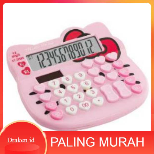 

[COD} Kalkulator Kepala Hello Kitty 12 digit