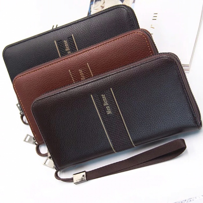 Dompet Pria MenBense Dompet Panjang Kulit Pria Wanita 888-3 - Hitam(W3L0) Dompet Kulit Pria BEST SEL