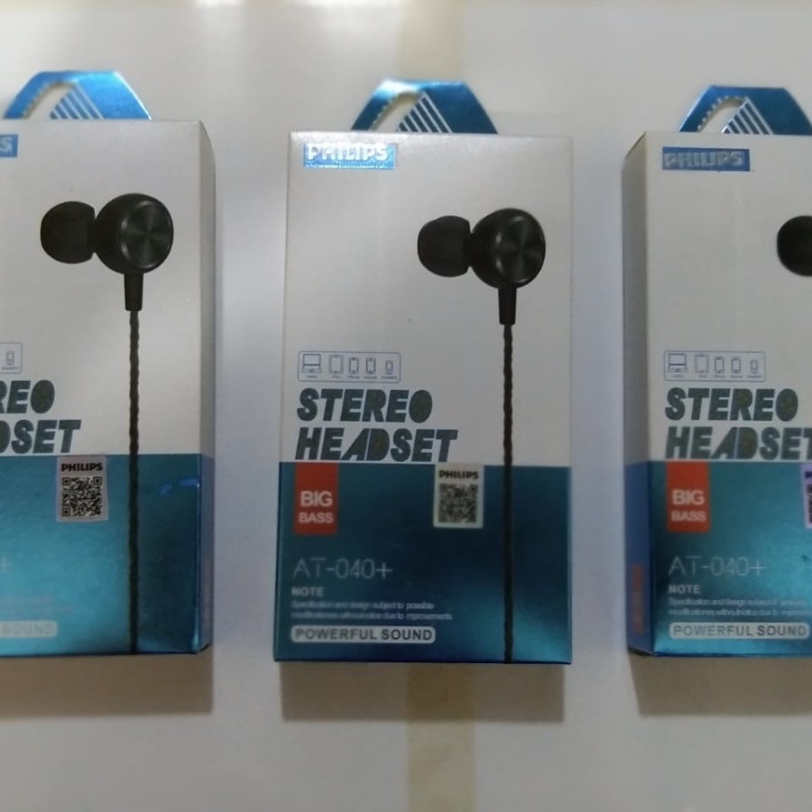 Handsfree / Headset / Earphone Philips AT-040+ &gt; Stereo Headset