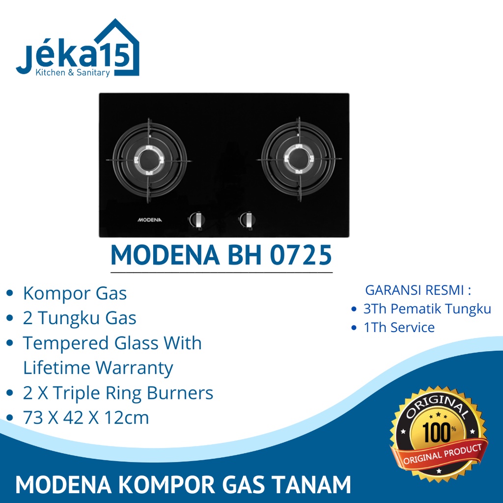 MODENA BH 0725 KOMPOR GAS TANAM