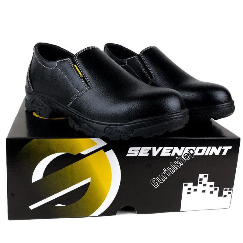 Sepatu Safety Slip On Original Septi Pria Wanita Ujung besi Septy Slop Selop Kerja Lapangan Proyek 03