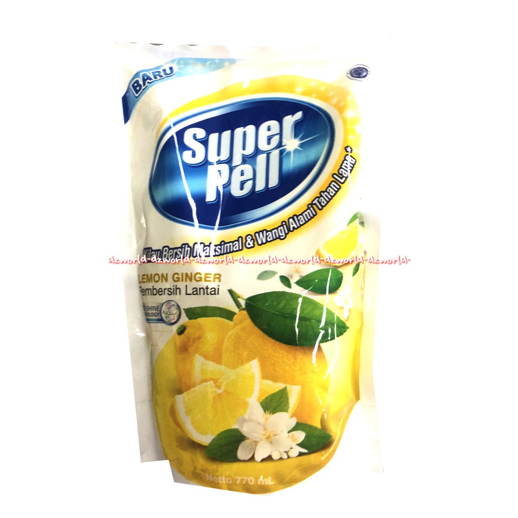 Super Pell Aroma Lemon 770ml Pembersih Lantai Refill Cairan Pembersih Lantai