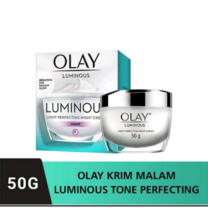 Olay White Luminous Light Day Cream and Night Cream ( Krim Pencerah Pagi Malam 50gram)