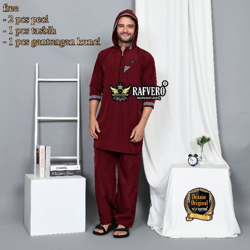 Setelan Pakistan AJFA ORIGINAL RAFVERO - Setelan Baju Muslim Pria