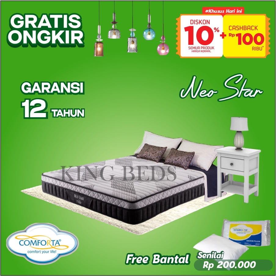 Comforta Spring Bed Neo Star ( Kasur ) 160 180 200 90 100 120 x 200