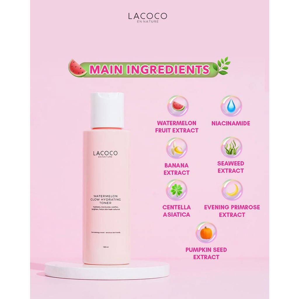 Lacoco Watermelon Glow Hydrating Toner