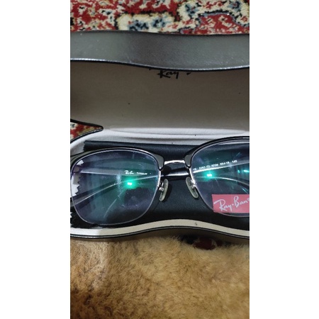 Kacamata Rayb*n Titanium Half Frame
