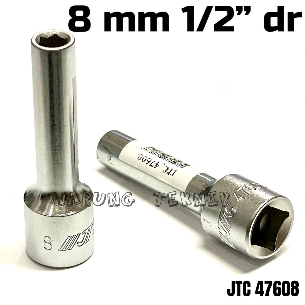 JTC 476XX DEEP SOCKET KUNCI SOK PANJANG 1/2 INCH DR 6PT 8MM 10MM 12MM 14MM