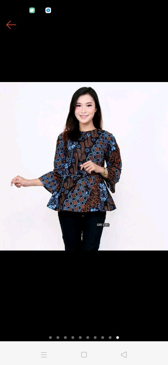 Baju Batik Wanita Modern Monalisa Genes M,l,xl Asli Pekalongan