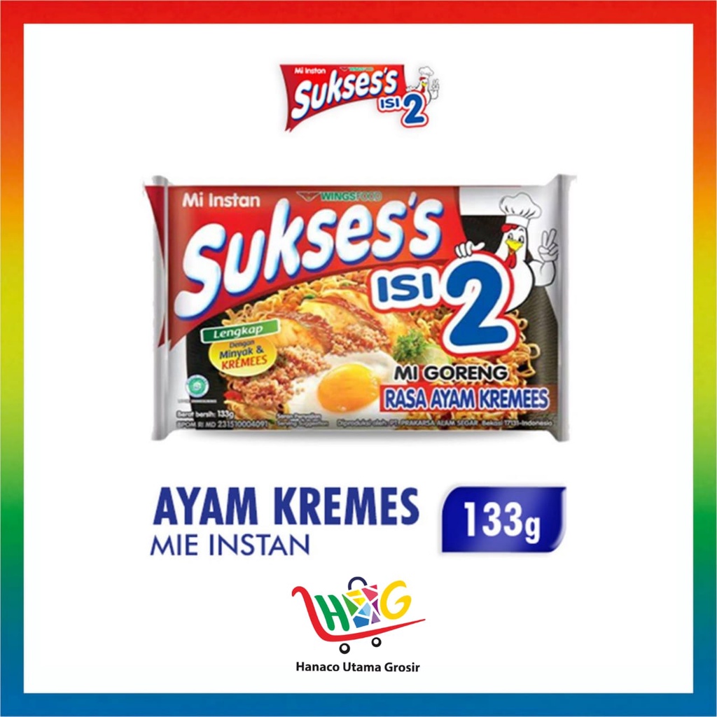 Mie Suksess Goreng Ayam Kremes 133gr