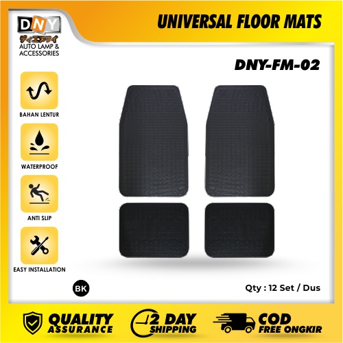 Car Mat / Karpet Mobil DNY Universal Murah ISI 4 untuk 2 Baris