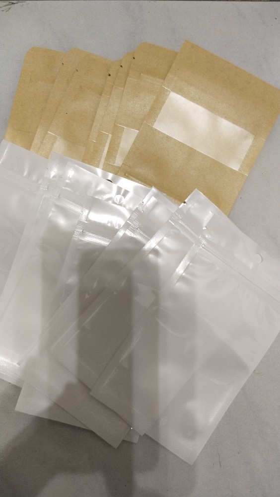 Plastik Klip Putih 9cm X 16cm Kemasan Plastik Flat Bottom Ziplock [isi 10pcs]