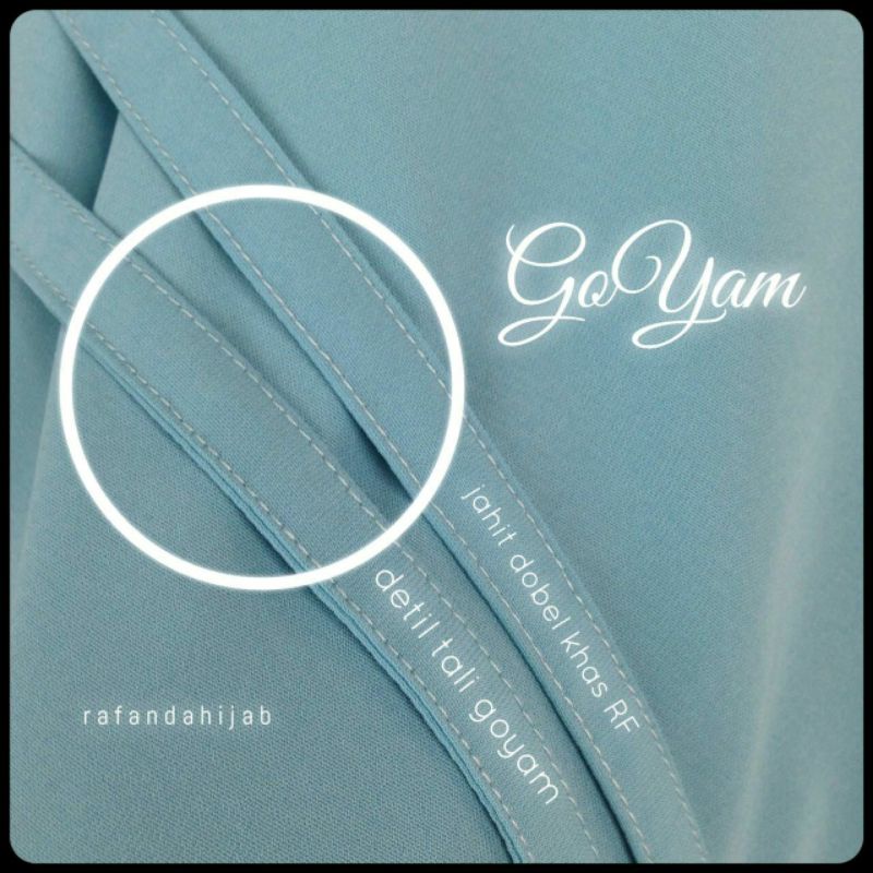 Bergo Maryam Original Rafandahijab / Bergo non pet tali samping / bergo wolfis premium / jilbab wolf