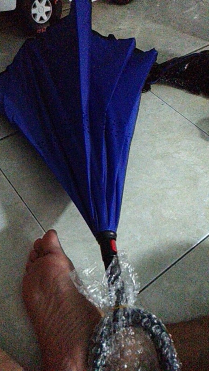 Payung Terbalik Gen 2 Besar / Payung Kazbrella Mobil Hujan Reverse Umbrella Gagang C Versi Terbaru