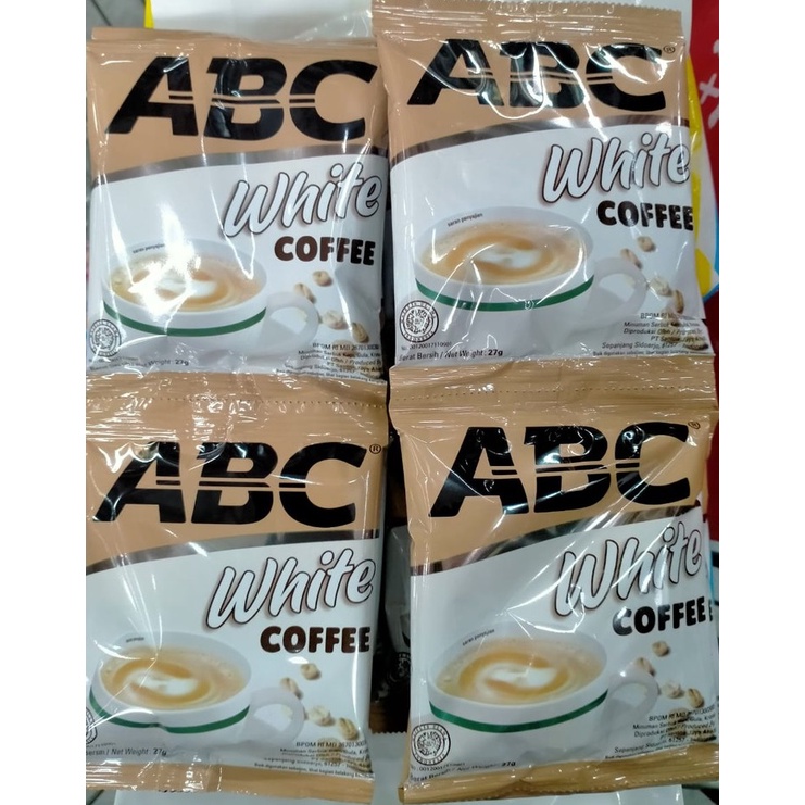 ABC WHITE COFFEE 27g / kopi luak instan cap ABC