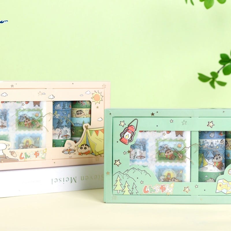 Stiker 1 Set Box Premium Karakter Crayon Shincan Lucu Import