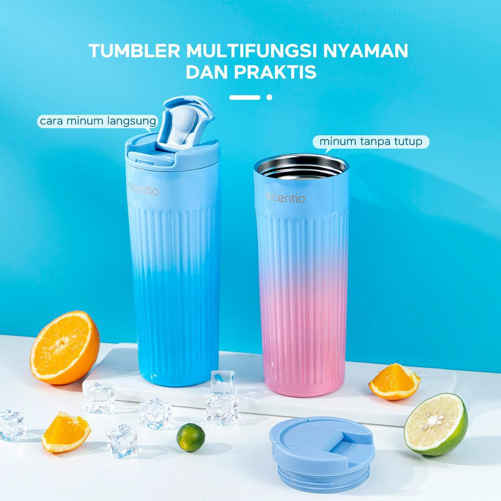 ecentio Tumbler 500ml Stainless 304 Thermos Botol Minum Cold Botol Air Panas Vacuum Flask/Tumbler suhu Termos
