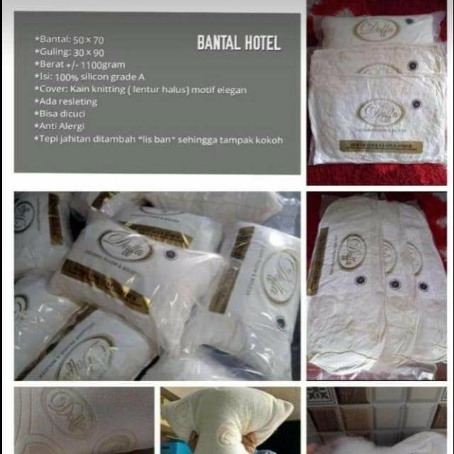 TERMURAH BANTAL GULING HOTEL KNITTING JUMBO MERK PREMIUM DAFFA