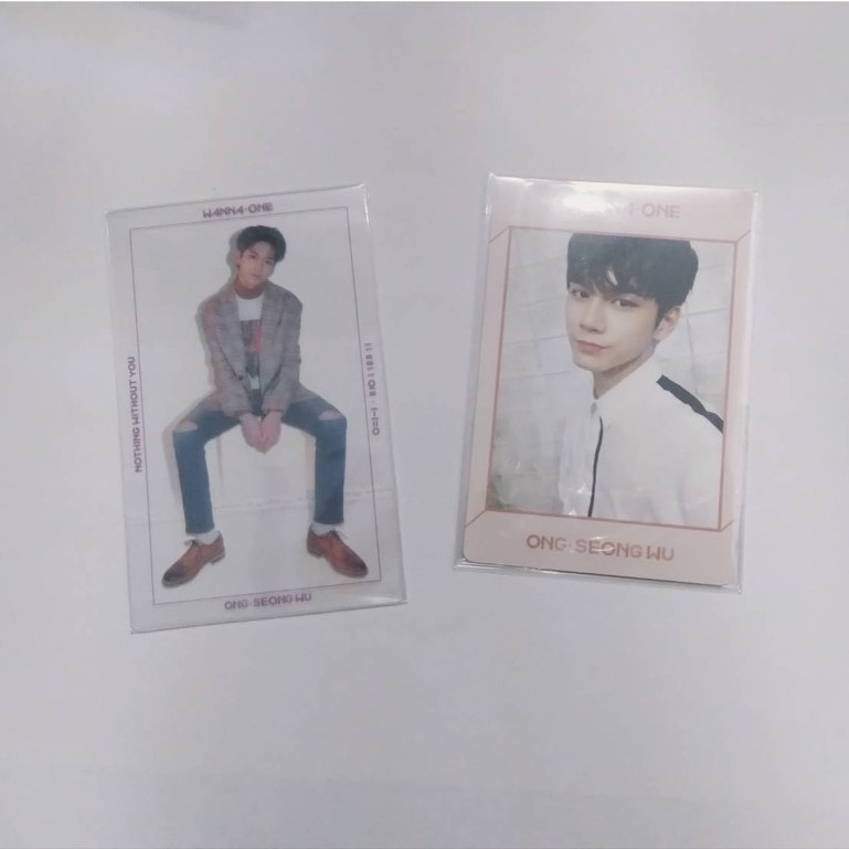 various wanna one ong seongwu photocard (pc)