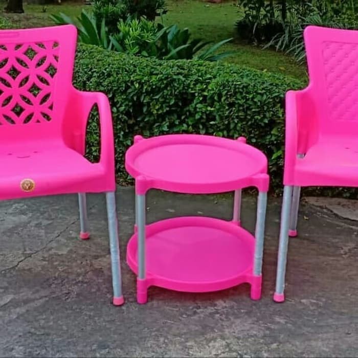 Kursi Plastik Kursi Santai (1 Set) Akako Anti Rayap Kuat