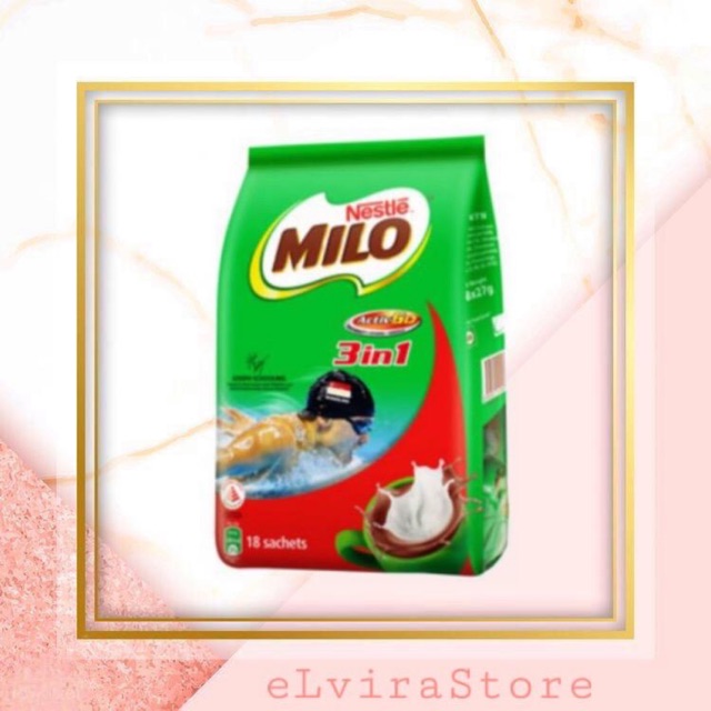 

Nestle Milo Activ-Go 3in1 Singapore 18s x 27g