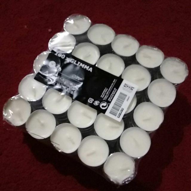 [833] 100 Pcs Lilin Pembakar Minyak Aromaterapi - Harga Per Pack Isi 100 - Tahan 3-4 Jam