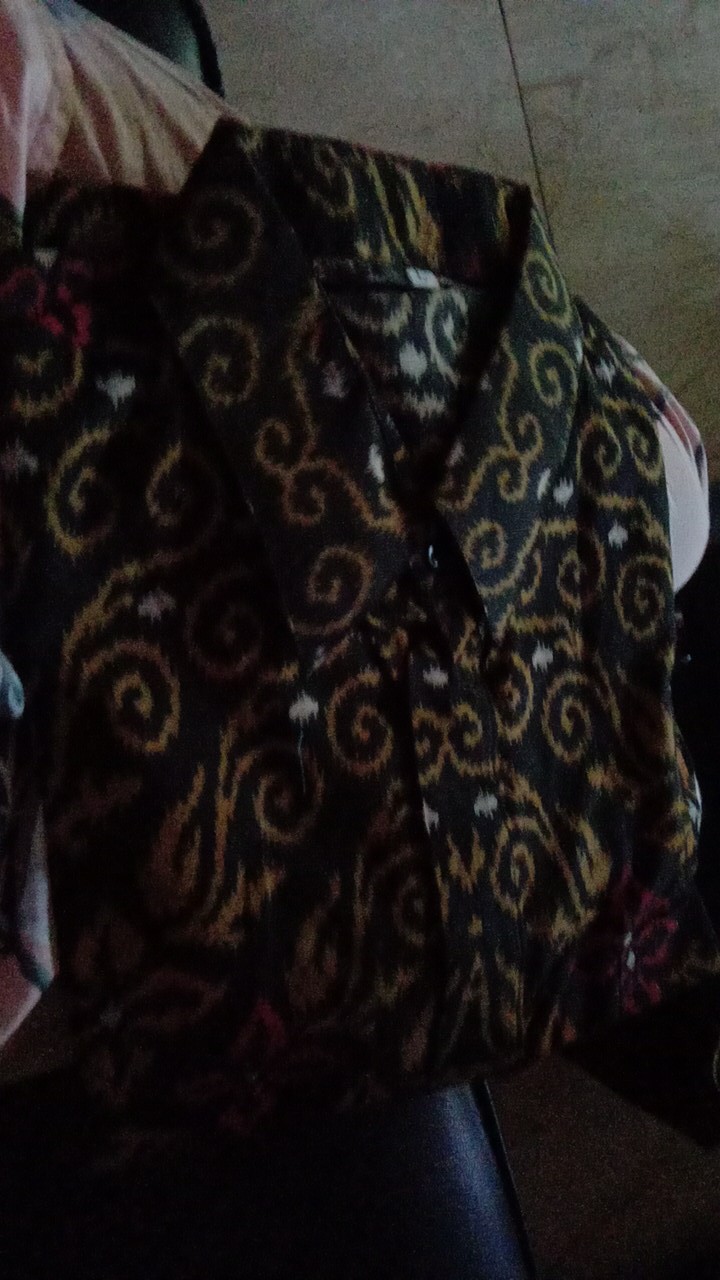 Diskon Bswart Batik Hrb026 Kenongo Hem Pendek Padi Pekalongan M L Xl Batik