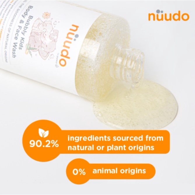 Nuudo by Pureco Bubbly Kids Body &amp; Face Wash 250 ml