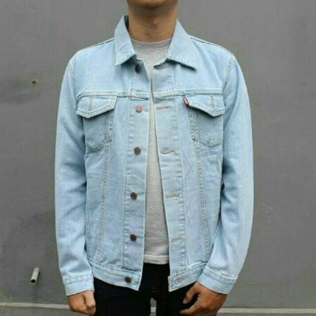 Jaket Jeans Bio Putih Premium Quality