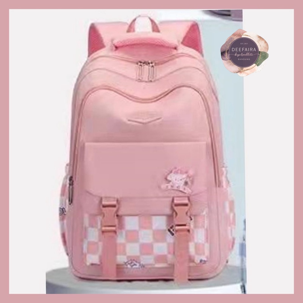 Tas Ransel Sekolah Anak Perempuan Cantik Model Kotak Cb1 Untuk Anak Sd Smp Sma