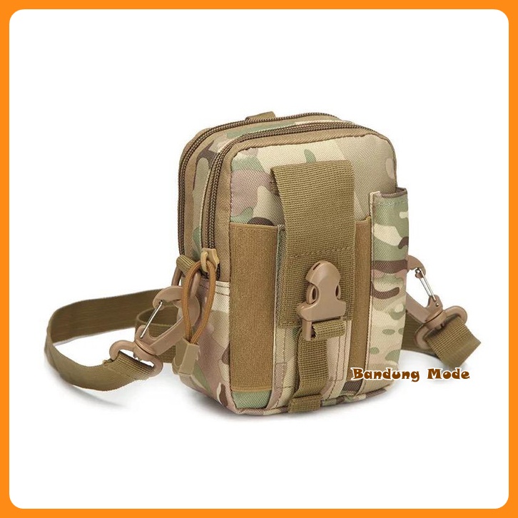 TAS SELEMPANG HP TACTICAL ARMY WAIST BAG MULTIFUNGSI