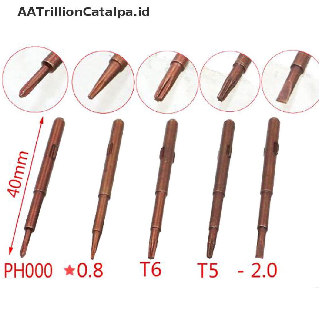 Aatrillioncatalpa Obeng mini Multifungsi Dengan Kepala Pengganti Anti Slip