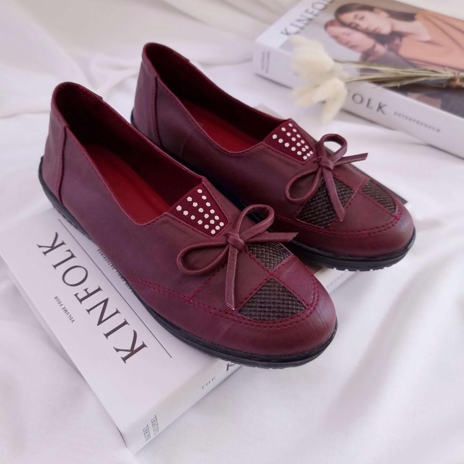 Sepatu Flatshoes Pantofel Loafer Casual Wanita Perempuan Cewek Kerja Kantor Formal Loafers Flat Shoe