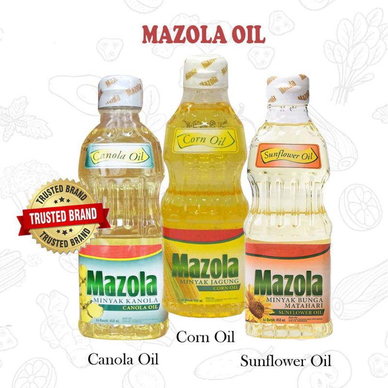 

Mazola Canola Oil Minyak Kanola / Corn Oil Minyak Jagung 450ml MPASI