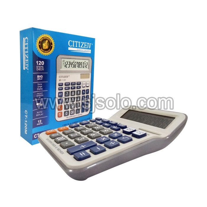 

Calculator Kalkulator CITIZEIV CT-120M 120 M Check & Correct