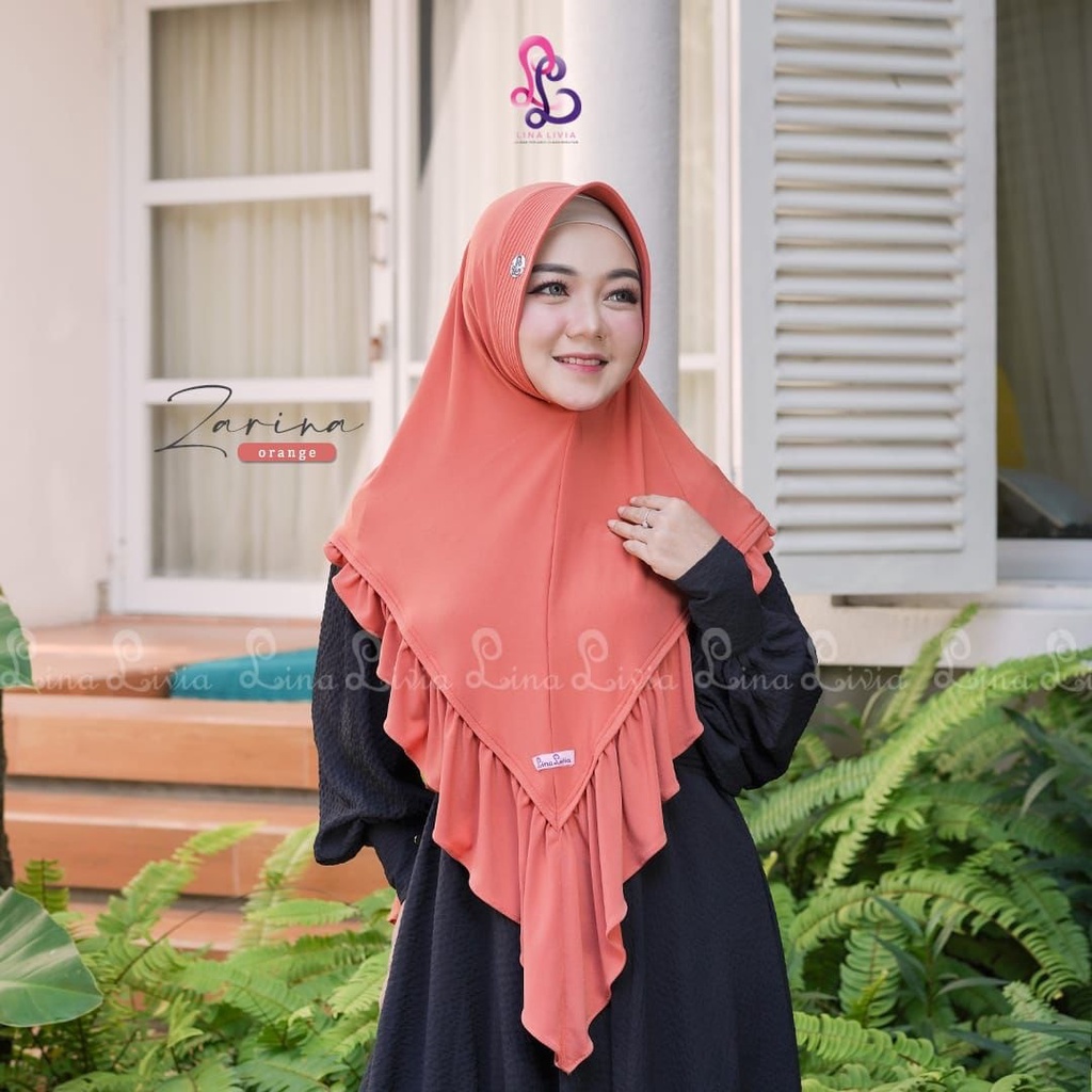 (COD) PROMO Zarina by LinaLivia Hijab ORI - Bahan Jersey High Twist - Harga Reseller