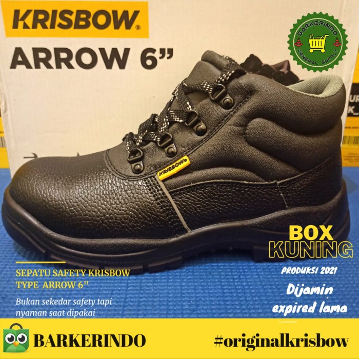 Sepatu safety Krisbow Arrow 6 inch BEST SELLER