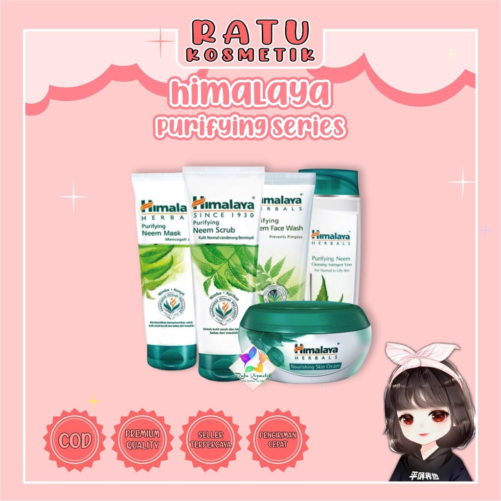 ❤ RATU ❤ Himalaya Purifying Neem Series |  Perawatan Pembersih Wajah Anti-Bakteri Himalaya BPOM✔️
