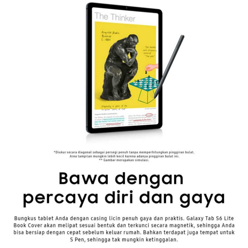 Samsung Galaxy Tab S6 lite 128GB S PEN Garansi Resmi SEIN Tablet 10 inch Stylus 10.4